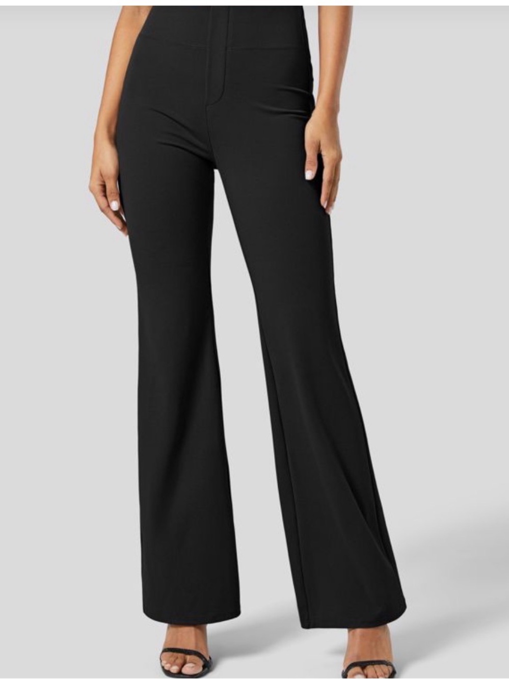 Halara Flex High-Waist Black Slight Flared Pants - Women's M
